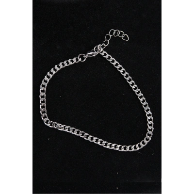 ÇOK SATAN 316L Çelik İnce Klasik Model Gümüş Renk Erkek Bileklik