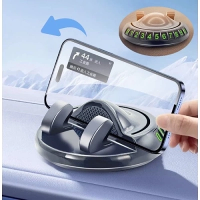 ÇOK SATAN 360° Dönebilen Yapışkanlı Numaratörlü Araç Telefon Tutucu