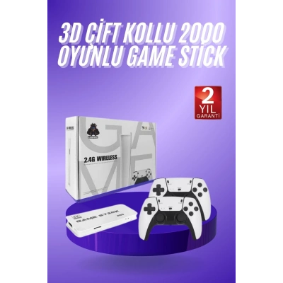 ÇOK SATAN 3D 4K HD 2.4G Game Stick 4K Ultra Hd Oyun Konsolu Çift Kollu