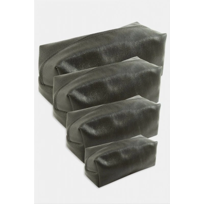 ÇOK SATAN 4 Adet El Tutmalı Makyaj Çantası