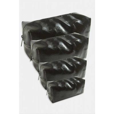 ÇOK SATAN 4 Adet El Tutmalı Makyaj Çantası