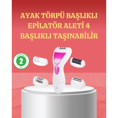 ÇOK SATAN 4 Başlıklı Kablosuz Şarjlı Epilasyon Cihazı
