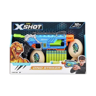 ÇOK SATAN 4860 X Shot Sünger Atan Dino Attack Striker Silah -Sunman