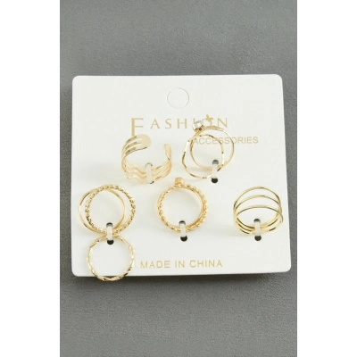 ÇOK SATAN 5 Adet Karışık Lüks Eklem Yüzük