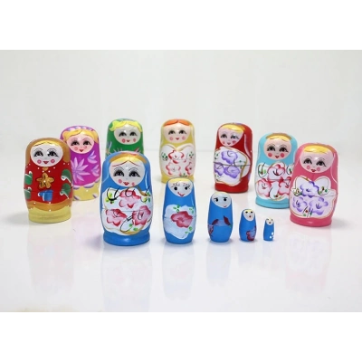 ÇOK SATAN 5li Ahşap Matruşka