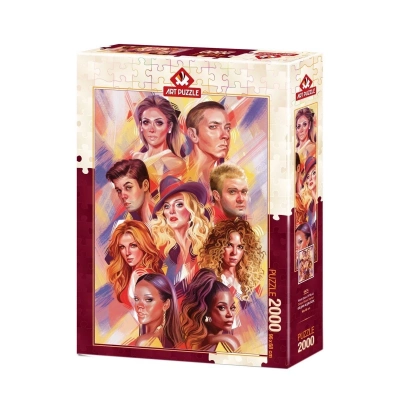 ÇOK SATAN 5474 Art Puzzle Dünya Müzik Starları 2000 parça Puzzle / +15 yaş