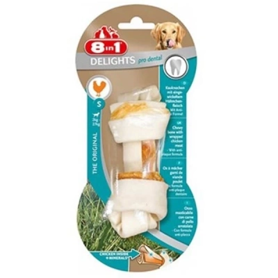 ÇOK SATAN 8 In 1 Delights Pro Dental Düğümlü Tavuk Etli Köpek Kemik Ödülü 35 Gr