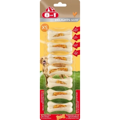 ÇOK SATAN 8 In 1 Delights Tavuklu Köpek Ödül Kemiği Xsmall 7x40 Gr