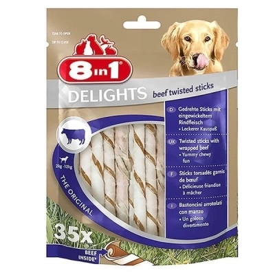 ÇOK SATAN 8in1 Delights Biftekli Köpek Ödül Çubuğu 35x190 Gr