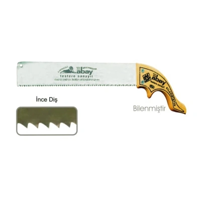 ÇOK SATAN Abay İnce Diş Zıvana El Testere 12 No - Ahşap Sap