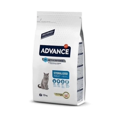 ÇOK SATAN Advance Sterilised Hindili Yetişkin Kısırlaştırılmış Kedi Maması 1.5 Kg