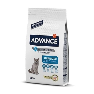 ÇOK SATAN Advance Sterilised Hindili Yetişkin Kısırlaştırılmış Kedi Maması 3 Kg