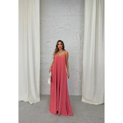 Aerobin uzun elbise pembe pt