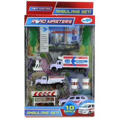 ÇOK SATAN Ağaçlı Metal Ambulans Seti Jp9103