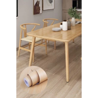 ÇOK SATAN Ahşap Görünümlü Kendinden Yapışkanlı Kaplama Folyosu 5 Metre