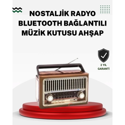 ÇOK SATAN Ahşap Görünümlü Masaüstü Bluetooth Cihaz
