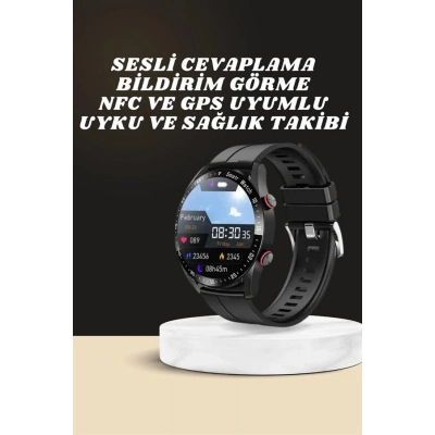 ÇOK SATAN Akıllı Saat Amoled Ekran Metal Ve Deri Kordonlu Uyku ve Sağlık Takibi Titreşimli