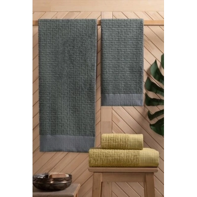 ÇOK SATAN Altınbaşak Bambi Banyo Seti Antrasit Hardal