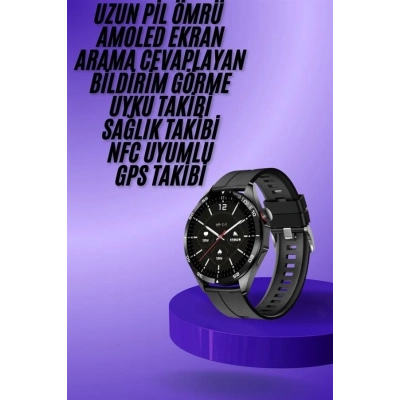 ÇOK SATAN Amoled Ekran 3 Kordonlu Akıllı Saat 5.0 Bluetooth Bağlantılı Android ve İOS Uyumlu