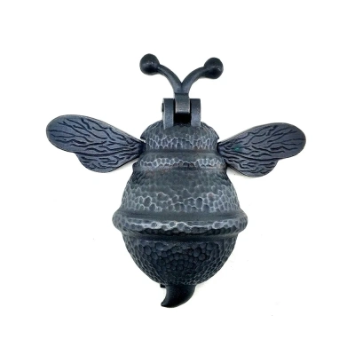 ÇOK SATAN Antika Tarz Dekoratif Pirinç Arı Kapı Tokmağı, Taktak - Büyük, 163x150mm, Oksit