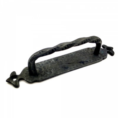 ÇOK SATAN Antika Tarz Dekoratif Pirinç Burgulu Çekme Kol - 205x33 mm, Oksit