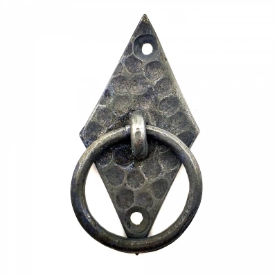 ÇOK SATAN Antika Tarz Dekoratif Pirinç Dik Baklava Halka , Mobilya Kulbu - 82x41 mm, Oksit