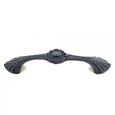 Antika Tarz Dekoratif Pirinç Göz Mobilya Kulbu - 21x127 Mm, Oksit