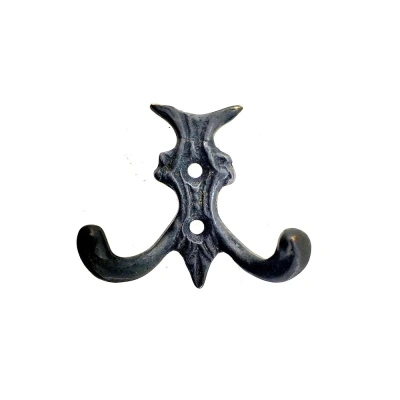 ÇOK SATAN Antika Tarz Dekoratif Pirinç Koç Çiftli Askı - 50x55mm, Oksit