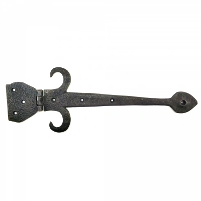 ÇOK SATAN Antika Tarz Dekoratif Pirinç Kuyruklu Çanak Menteşe - 137x390 mm, Oksit