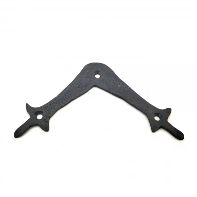 Antika Tarz Dekoratif Pirinç Zambak Gönye - Üst, 107x107 Mm, Oksit