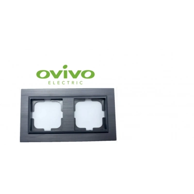 ÇOK SATAN Antrasit İkili Çerçeve Quantum - Priz ve Anahtar İçin Uyumlu Çerçeve