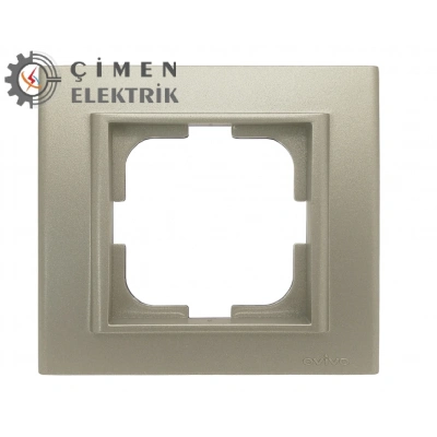 ÇOK SATAN Antrasit Tekli Çerçeve - Priz ve Anahtar İçin Uyumlu Çerçeve