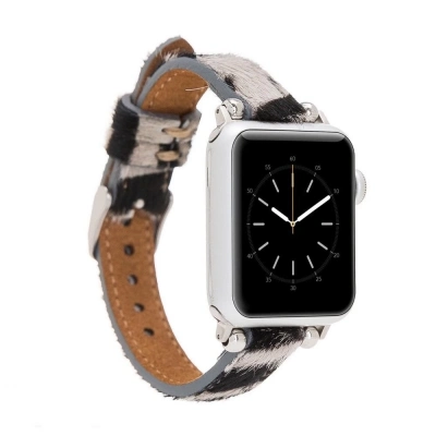 ÇOK SATAN Apple Watch Uyumlu Deri Kordon 38-40-41mm Ferro ZE01N