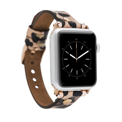 ÇOK SATAN Apple Watch Uyumlu Deri Kordon 38-40-41mm GT LE02N