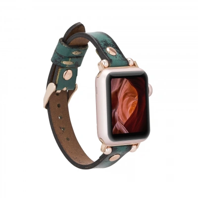 ÇOK SATAN Apple Watch Uyumlu Deri Kordon 38-40-41mm RT V6SEF