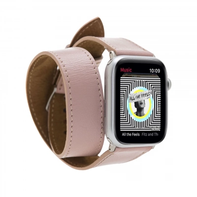 ÇOK SATAN Apple Watch Uyumlu Deri Kordon 42-44-45mm DT NU2