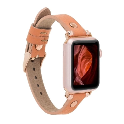 ÇOK SATAN Apple Watch Uyumlu Deri Kordon 42-44-45mm Ferro RT NU3