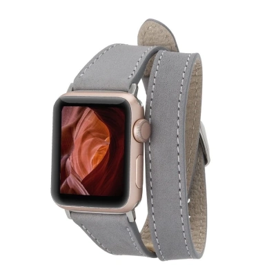 ÇOK SATAN Apple Watch Uyumlu Deri Kordon 42-44-45mm Slim DTQUARST9