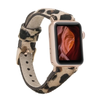 ÇOK SATAN Apple Watch Uyumlu Deri Kordon 42-44-45mm Slim LE01N