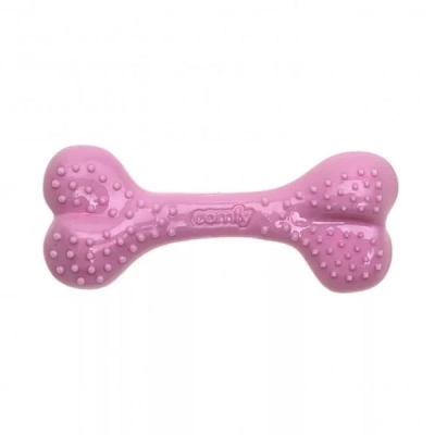 ÇOK SATAN Aquael Comfy Toy Kemik Şeklinde Çilek Aromalı Köpek Oyuncağı Pembe 16.5 Cm
