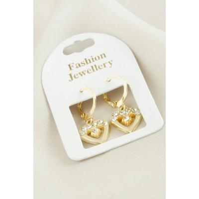 ÇOK SATAN Ay Yıldız Taşlı Küpe