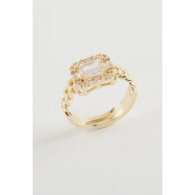 ÇOK SATAN Baget Zirkon Taşlı Yüzük