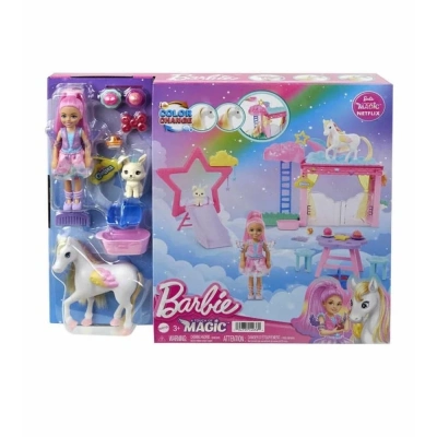 ÇOK SATAN Barbie A Touch Of Magic Chelsea ve Pegasus Oyun Seti HNT67