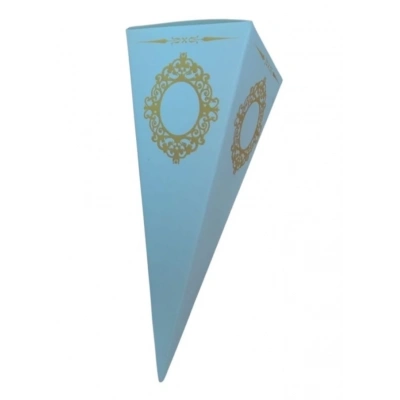 ÇOK SATAN Beyaz Karton Külah Şeker,Lokum,Kına Kutusu 25 li paket