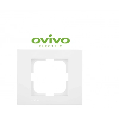 ÇOK SATAN Beyaz Tekli Çerçeve Grano - Priz ve Anahtar İçin Uyumlu Çerçeve