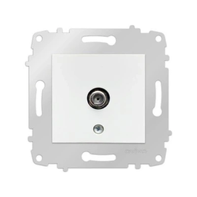 ÇOK SATAN Beyaz Tv Prizi F Konnektörlü Çerçevesiz Grano - Priz ve Anahtar İçin Uyumlu Çerçeve