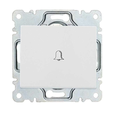 ÇOK SATAN Beyaz Zil Butonu Light Çerçevesiz - Priz ve Anahtar İçin Uyumlu Çerçeve