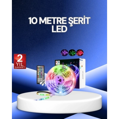 BFS 10 Metre Smart Şerit Led Bluetooth Telefon Kontrollü USB Enerjili