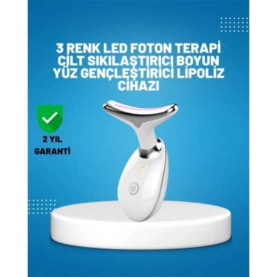 BFS 3 Modlu Boyun ve Yüz Bakım Cihazı – EMS, Temizleme, Sıcak Masaj ve Renkli Işık Terapi Özellikli