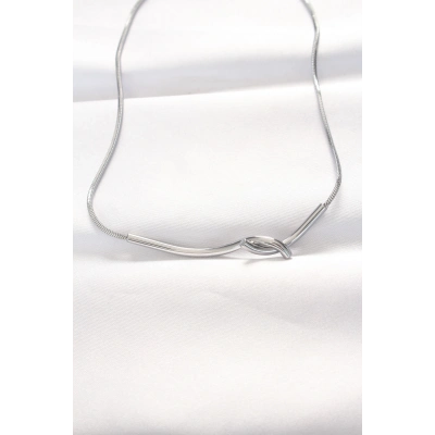 BFS 316L Çelik Silver Renk Kolye